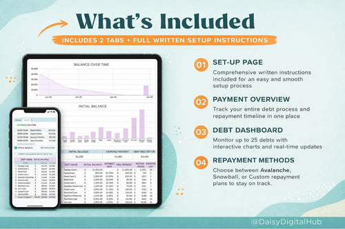 Debt-Free Blueprint™ | Debt Payoff Tracker (Snowball & Avalanche Calculator)